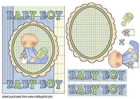 Baby Boy Arrival Card