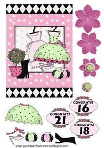 Retro Boutique Coming of Age Card