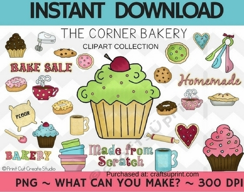The Corner Bakery Clipart Collection ~ Commercial Use*