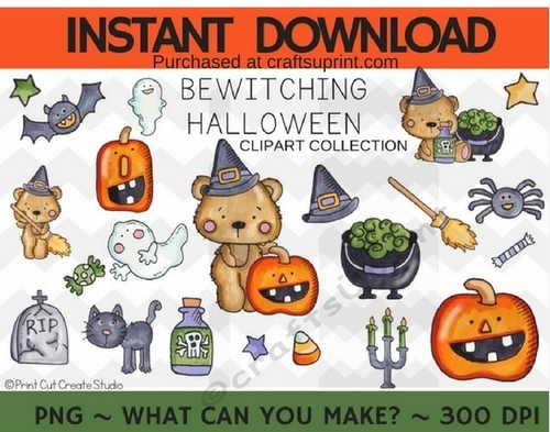 Bewitching Halloween Clipart Collection ~ Commercial Use*