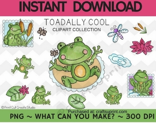 Toadally Cool Clipart Collection ~ Commercial Use*