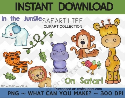 Safari Lifel Clipart Collection ~ Commercial Use*