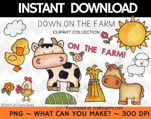 Down On The Farm Clipart Collection ~ Commercial Use*