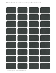 Dark Chalk Board Full Sheet Printable Planner Sticker Half Boxes 