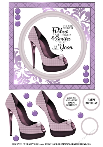 BIRTHDAY FILLED WITH SMILES - PURPLE