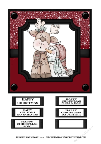REINDEER & SNOWMAN CHRISTMAS