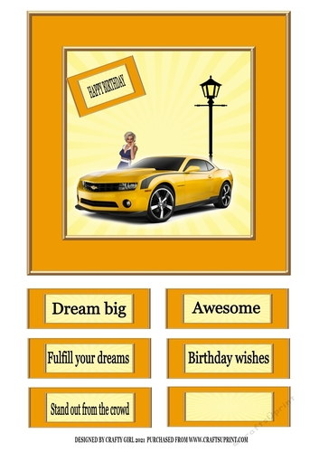 HAPPY BIRTHDAY - GOLD