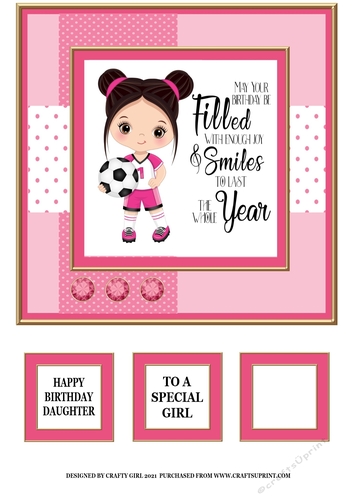 BIRTHDAY GIRL - FOOTBALL