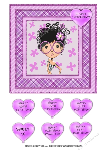 SWEET 16 TOPPER SHEET