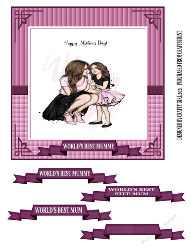 WORLDS BEST MUM -  MOTHERS DAY