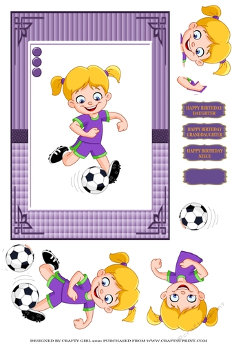 GIRL PLAYING FOOTY