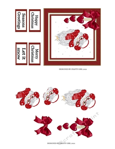 CHRISTMAS OWL (RED)