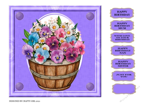 PURPLE BOUQUET - BIRTHDAY