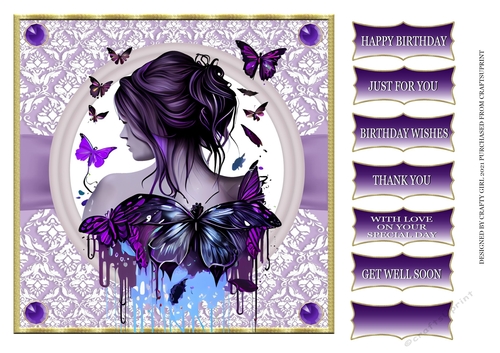 GIRL WITH BUTTERFLIES