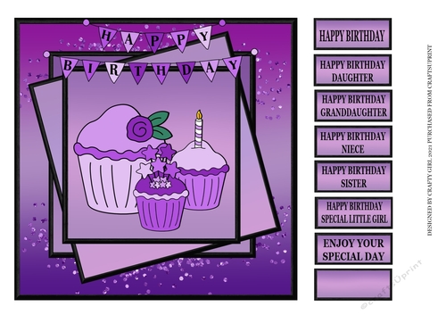 PURPLE CUPCAKES