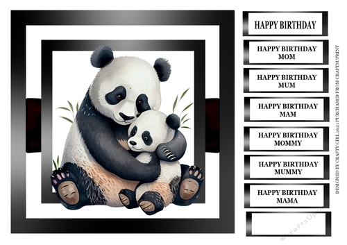 PANDA MOTHER AND CHILD