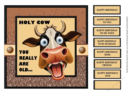 HOLY COW - YOU REALLY ARE OLD