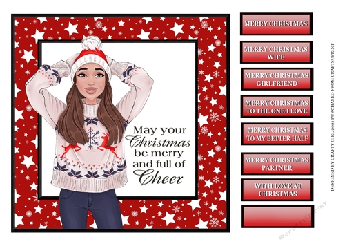 GIRL IN CHRISTMAS JUMPER