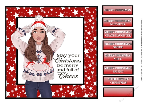 GIRL IN CHRISTMAS JUMPER - RELATIVES