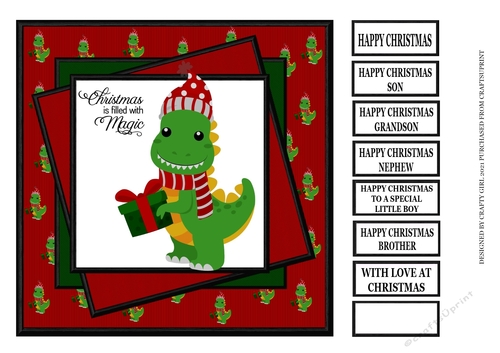 CHRISTMAS DINOSAUR