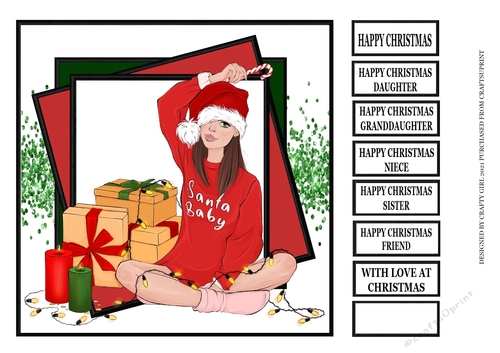 SANTA BABY WITH GLITTER
