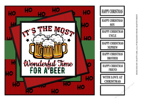 MOST WONDERFUL TIME FOR A BEER