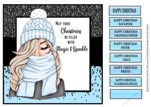 MAY YOUR CHRISTMAS SPARKLE - BLUE