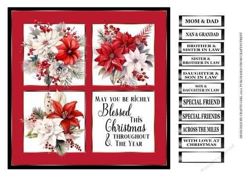 RICHLY BLESSED - CHRISTMAS FLOWERS