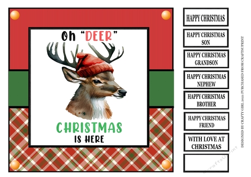 OH DEER CHRISTMAS IS HERE