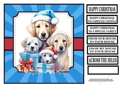 CUTE DOG FAMILY CHRISTMAS