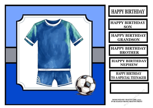 BLUE FOOTY KIT