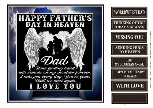 FATHERS DAY IN HEAVEN - I LOVE YOU