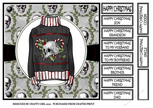 GOTHIC CHRISTMAS JUMPER - MALE