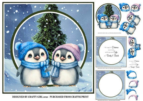 PENGUIN COUPLE CHRISTMAS KIT