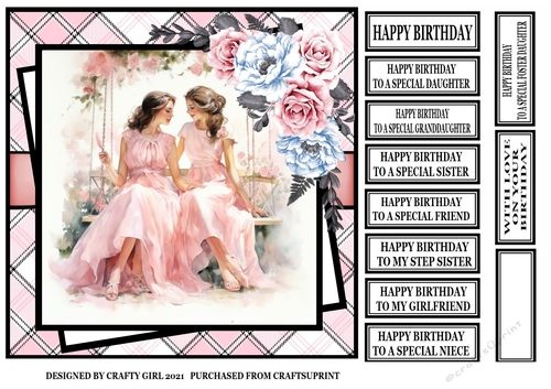 TWO GIRLS IN PASTEL PINK