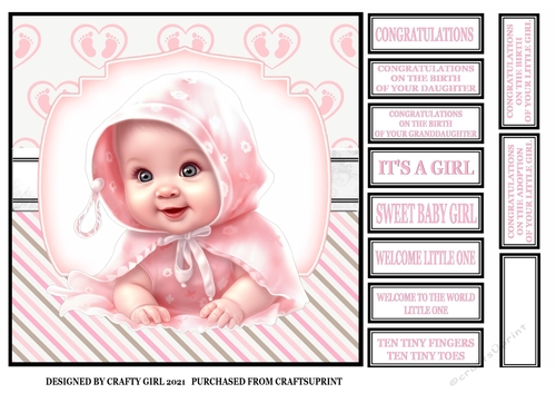 WELCOME LITTLE ONE - GIRL