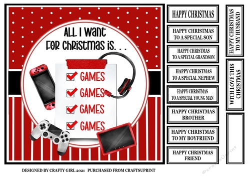 ALL I WANT FOR CHRISTMAS IS...GAMES 