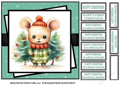 BABY BOY CHRISTMAS MOUSE
