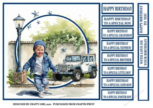 LITTLE BOY AND HIS JEEP