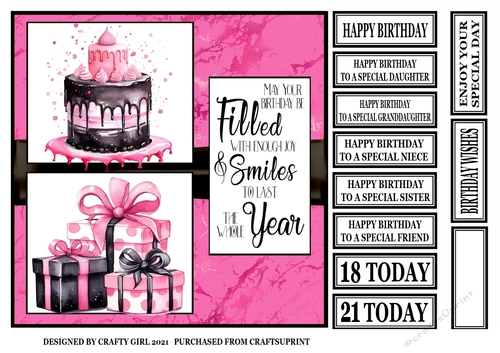 PINK AND BLACK BIRTHDAY
