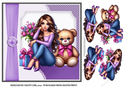 GIRL WITH FLOWERS KIT