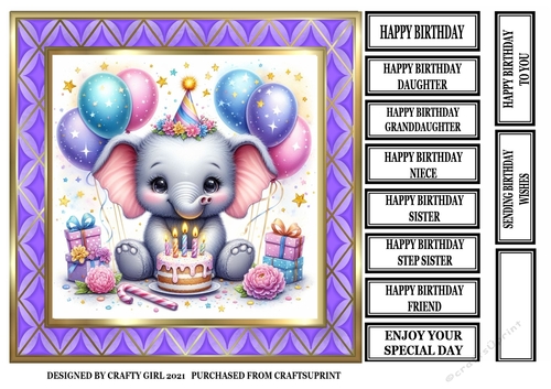 BIRTHDAY ELEPHANT 1
