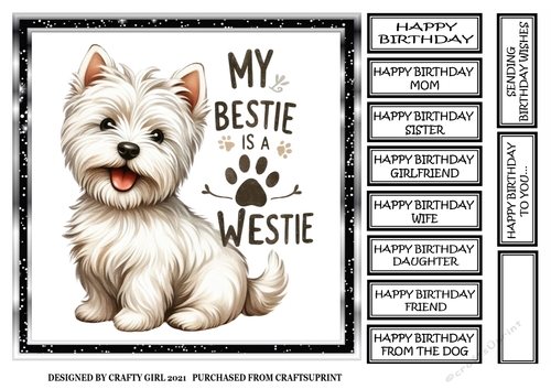BESTIE IS A WESTIE