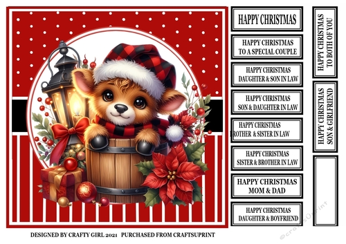 HIGHLAND COW CHRISTMAS 