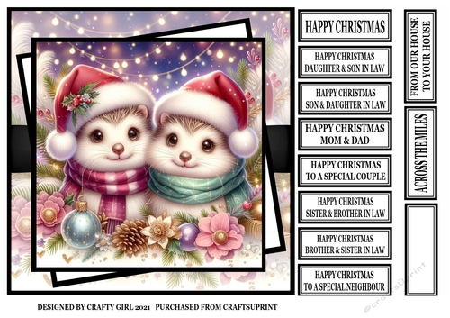 CHRISTMAS CRITTER COUPLE