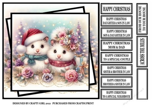 CHRISTMAS CRITTER COUPLE 1