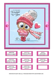 COZY OWL - CHRISTMAS