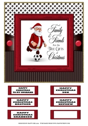 SANTA PLAYING FOOTBALL