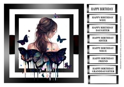 GIRL WITH BUTTERFLIES