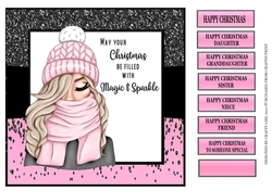 MAY YOUR CHRISTMAS SPARKLE - PINK